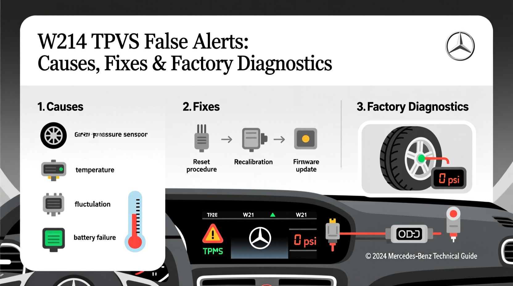 w214 tpms false alerts