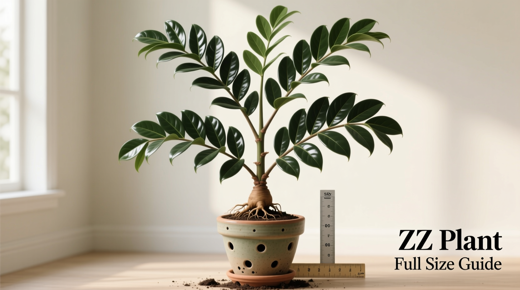 how big does a zz plant get