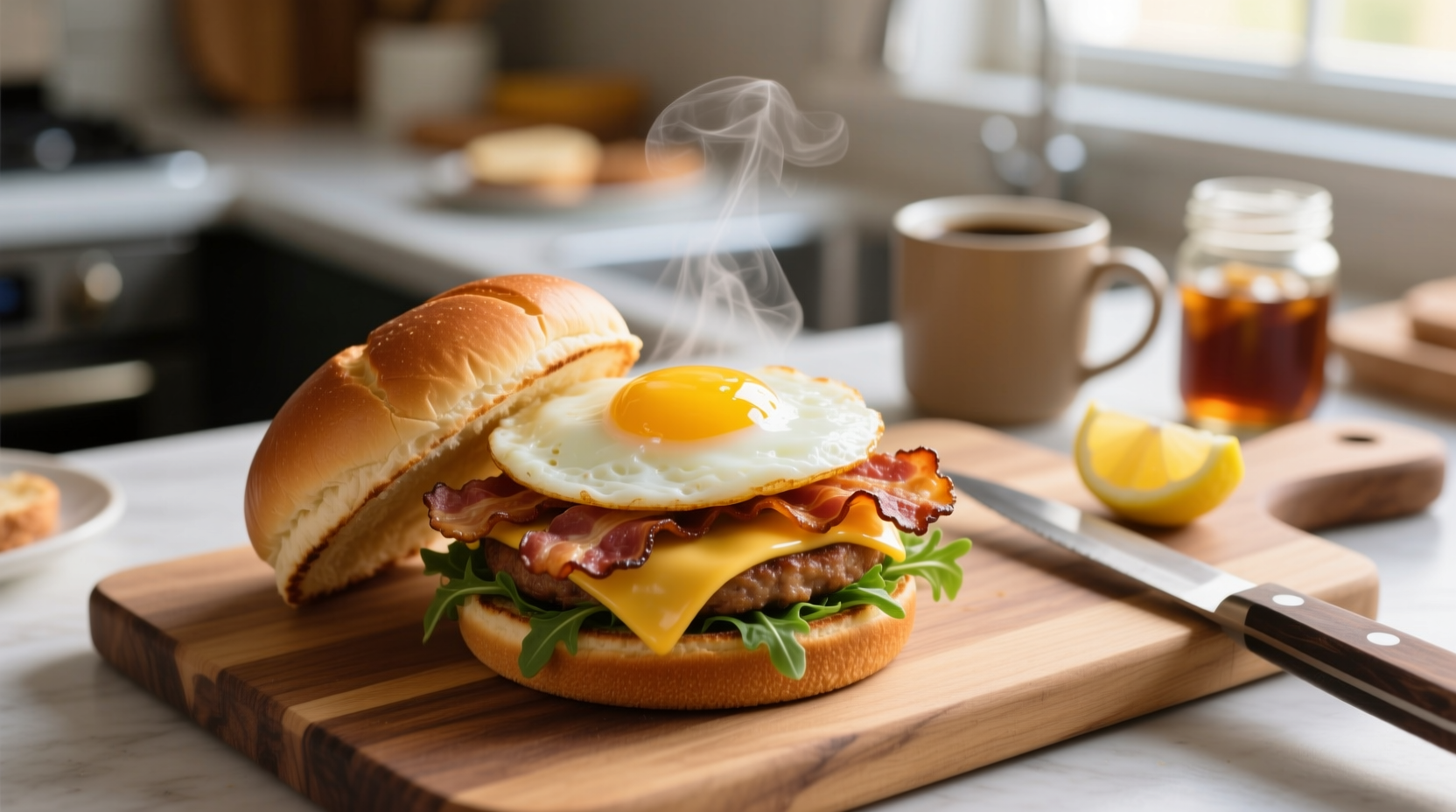 how to make breakfast brunch egg burgers
