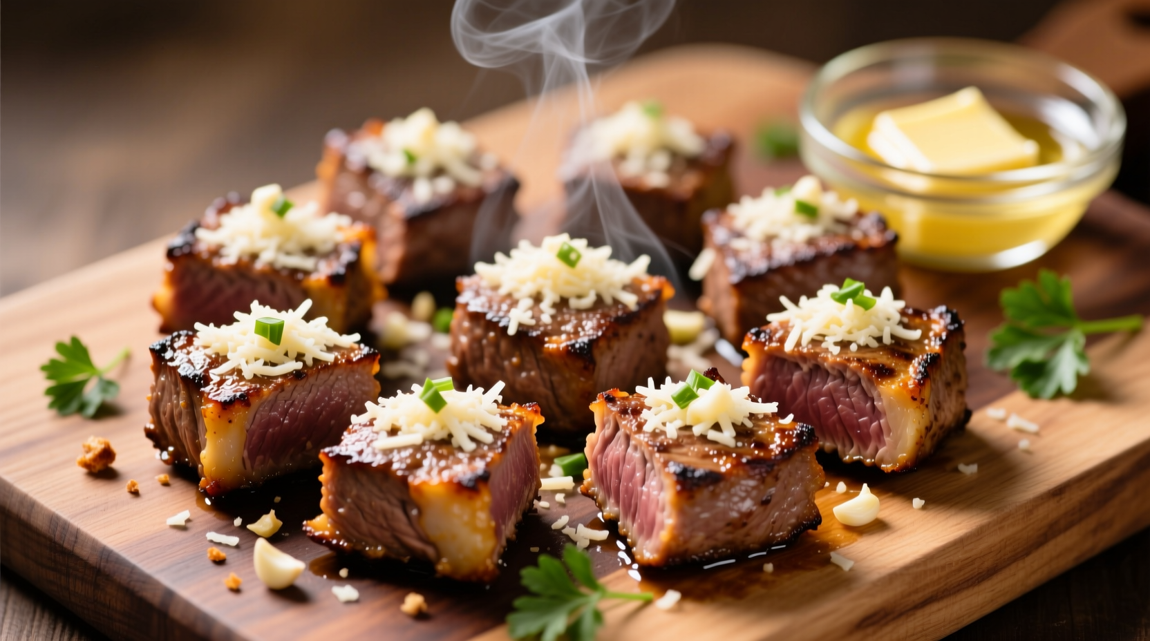 Perfect Garlic Parmesan Steak Bites Recipe in 30 Minutes