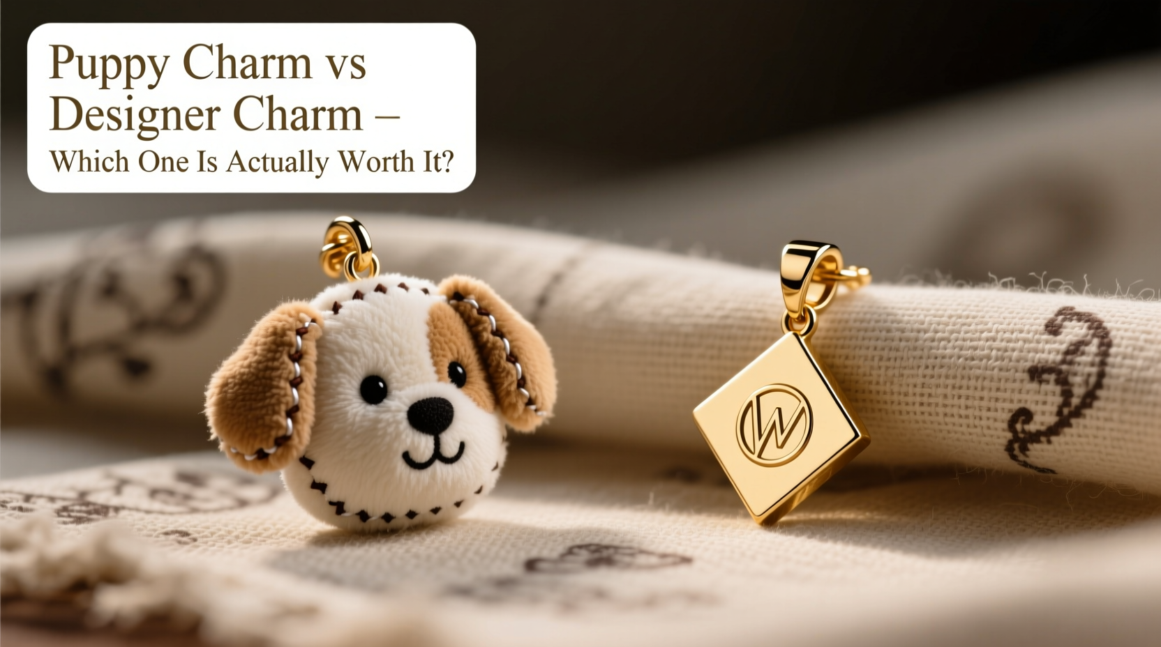 puppy bag charm vs designer charm which one is actually worth it