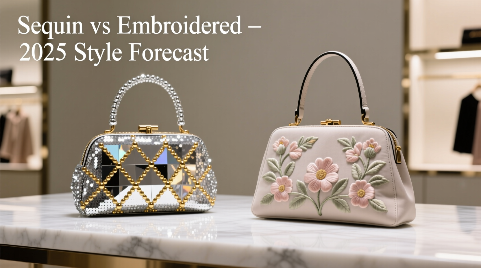 sequin bag vs embroidered bag which one is more in style for 2025