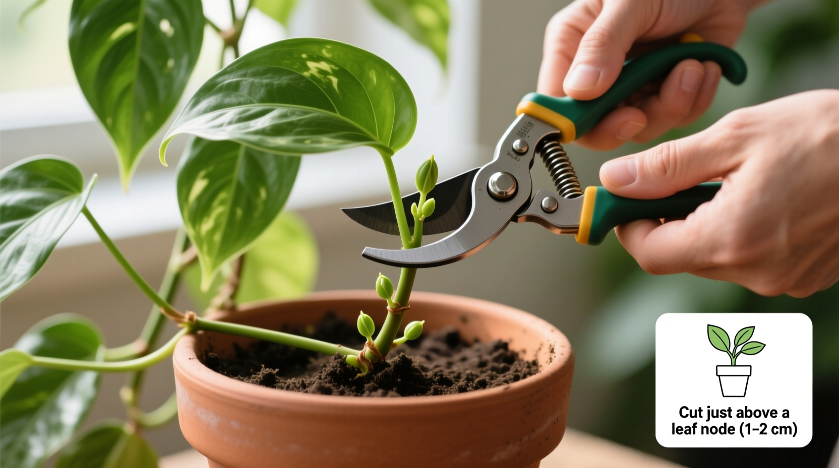 how to cut pothos plant