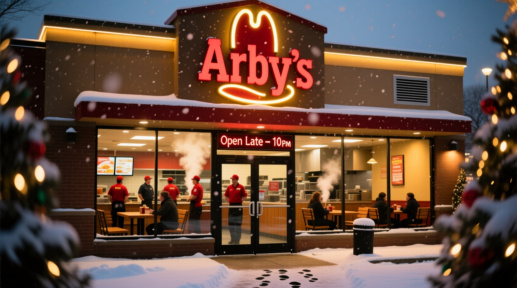 is arbys open on christmas eve