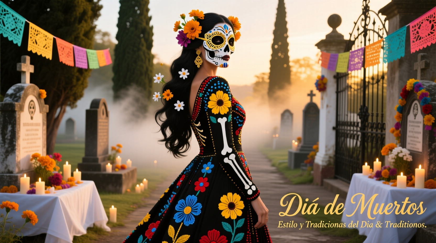 womens day of the dead outfit