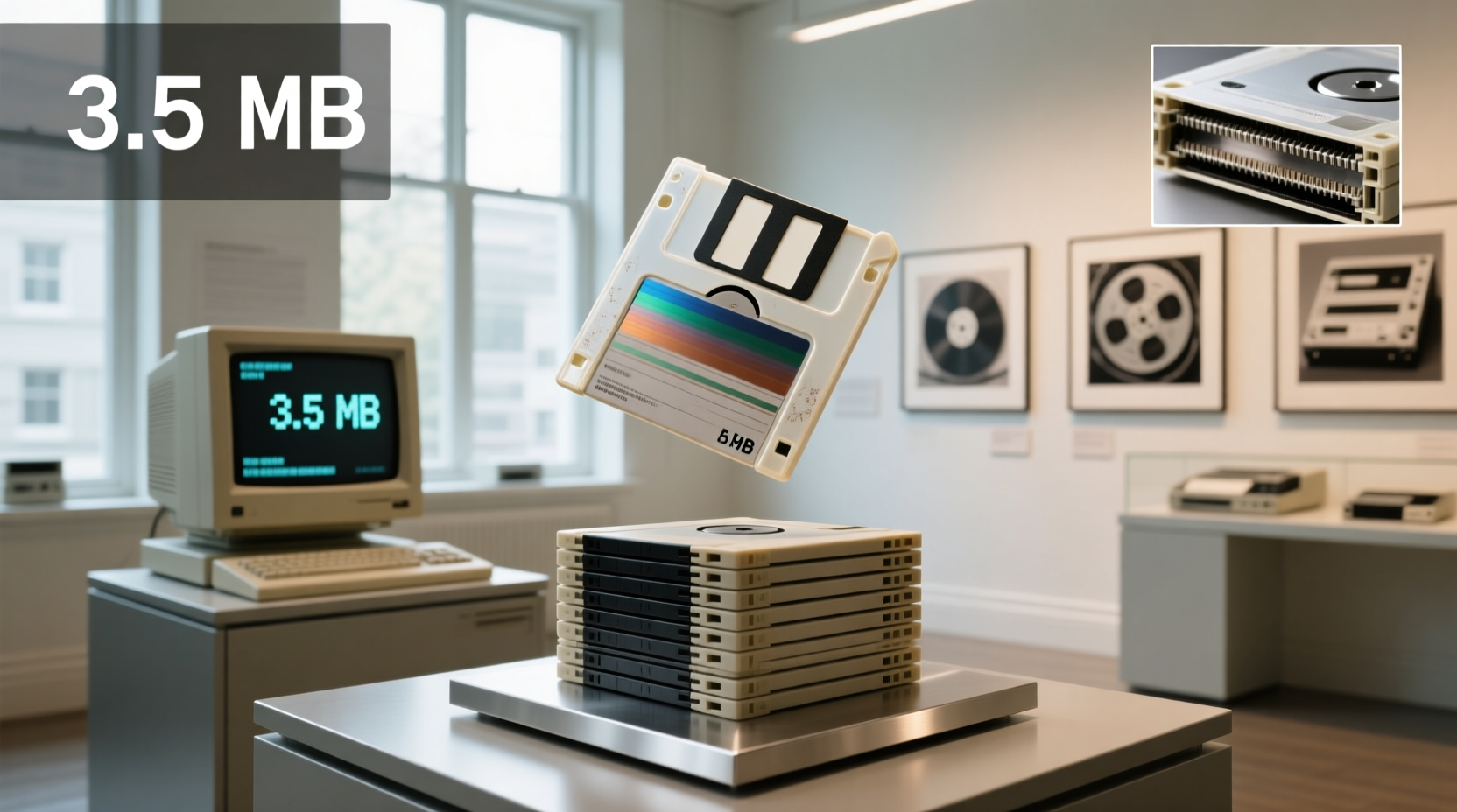 3.5 floppy disk capacity 1.44 mb explained