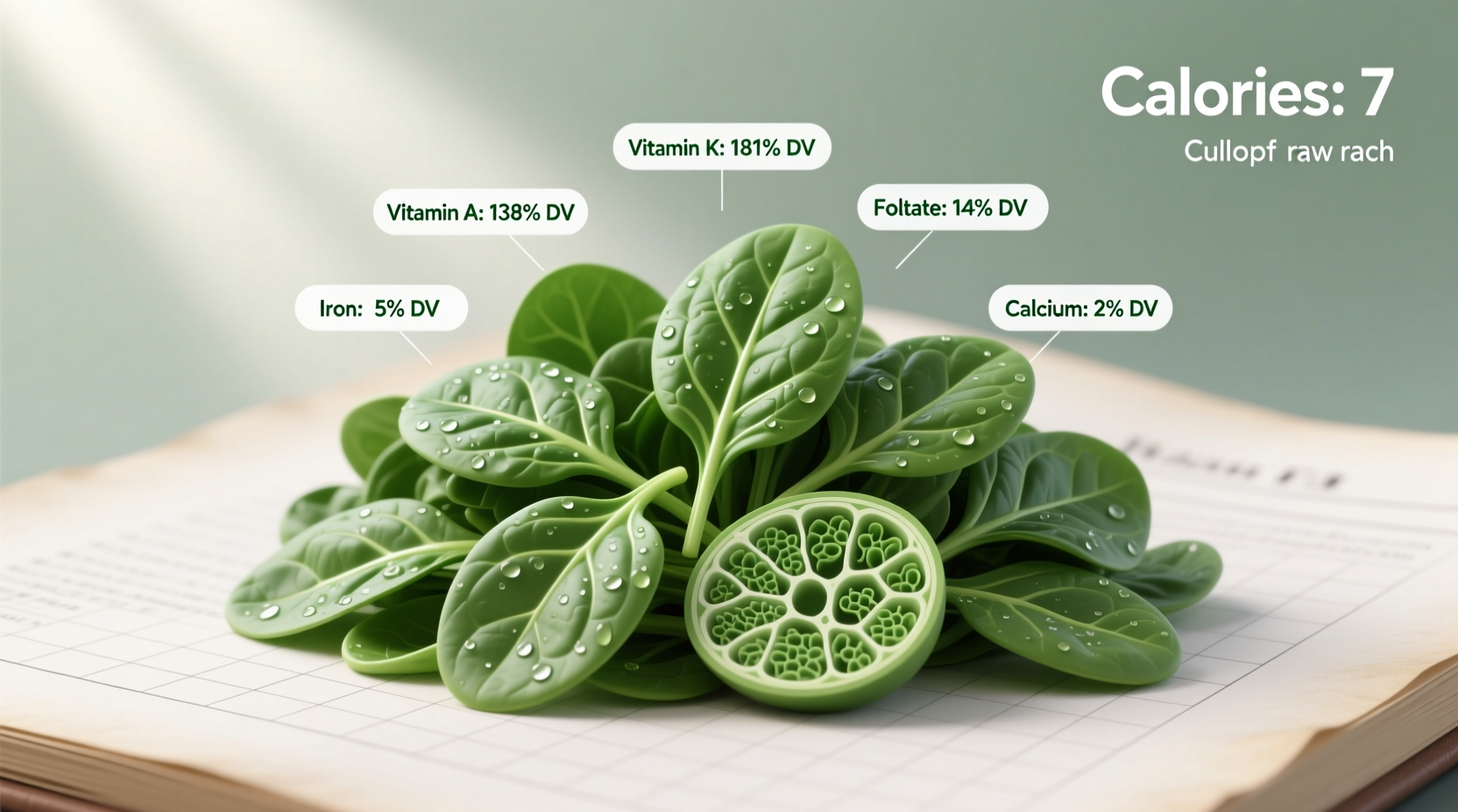 spinach nutrition 1 cup