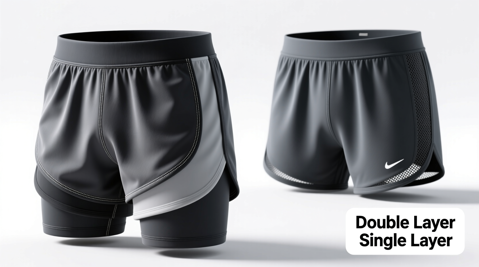 double layer vs single layer shorts which workout shorts actually feel better