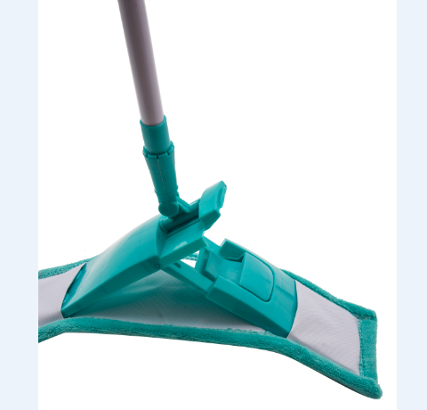 High Quality Customizable house Floor cleaning microfiber flat Mop with Euro popular plastic base