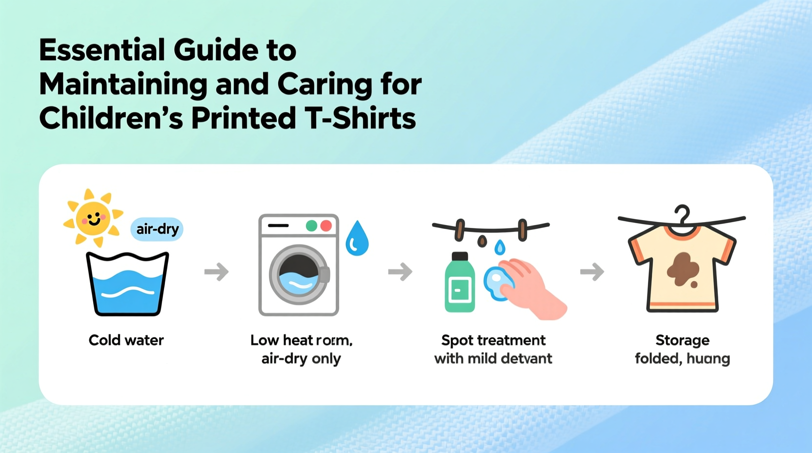 essential guide to maintaining and caring for childrens printed t shirts