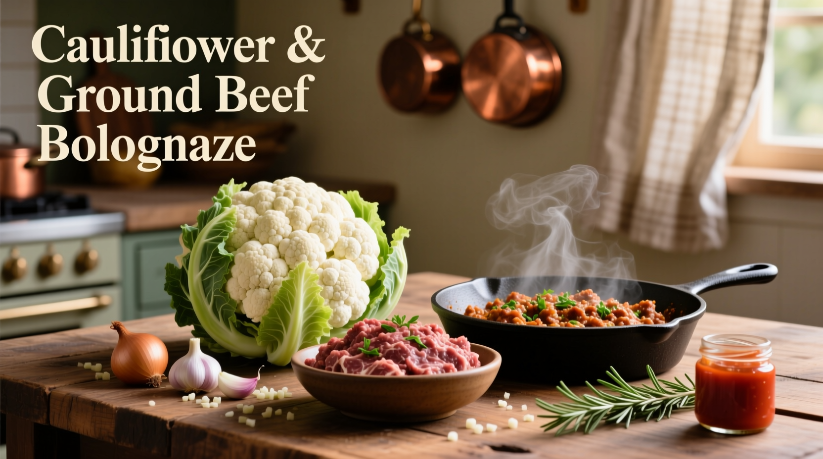 cauliflower and ground beef recipes