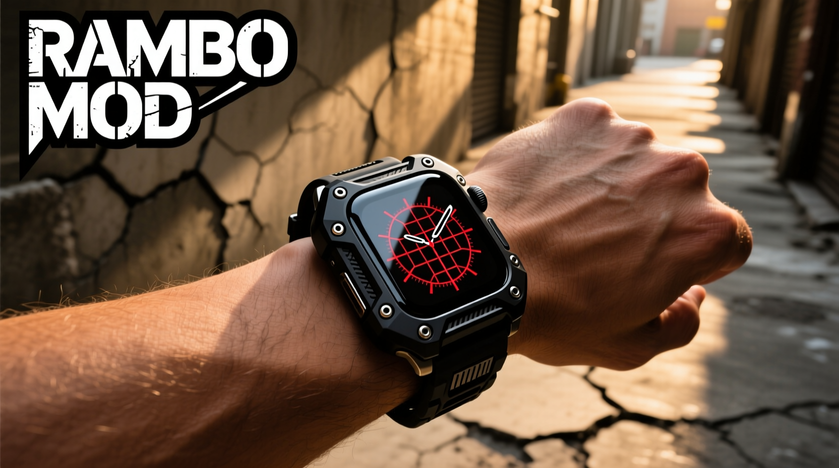 creative ways to style your apple watch using a rambo modified case for a bold look