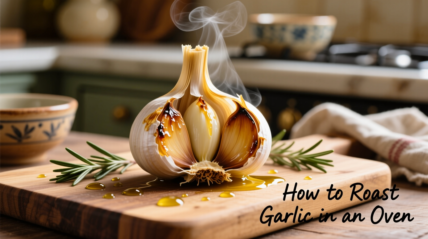 how to roast garlic in an oven