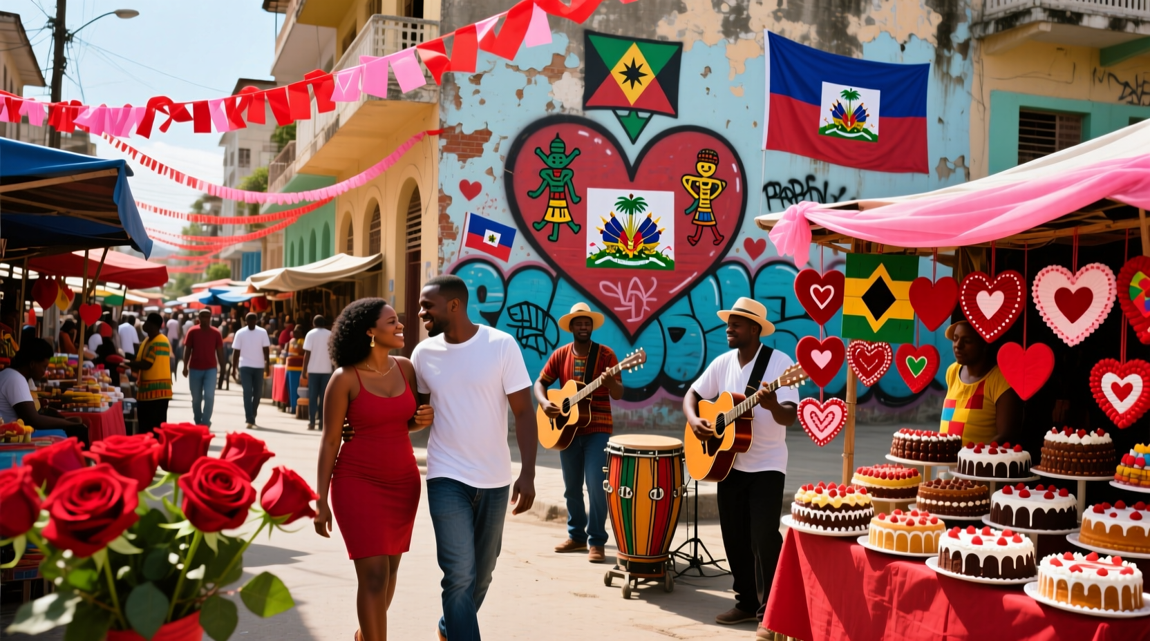 is valentines day celebrated in haiti