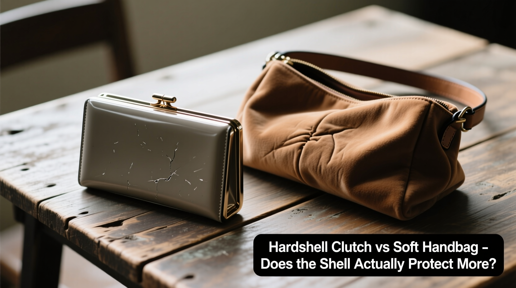 hardshell clutch vs soft handbag does the shell actually protect more