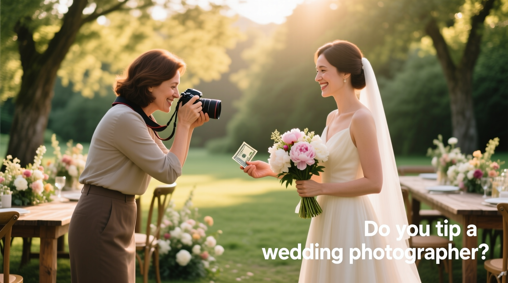 do you tip a wedding photographer