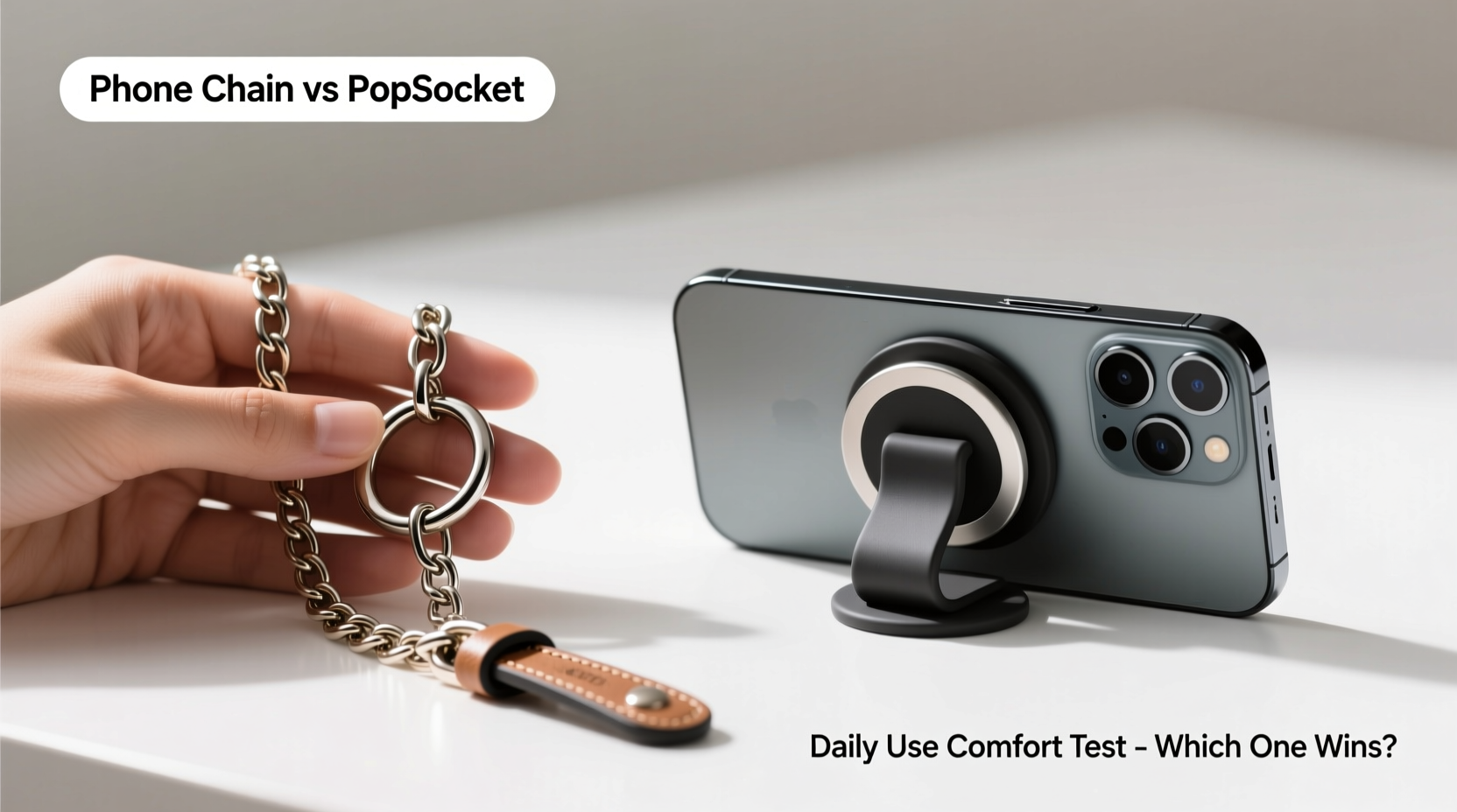 phone chain vs popsocket which one is actually less annoying to use every day