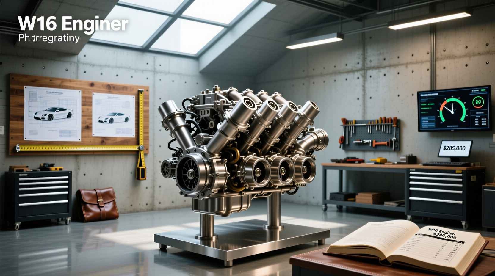 What is the price of a W16 engine and can you buy one?