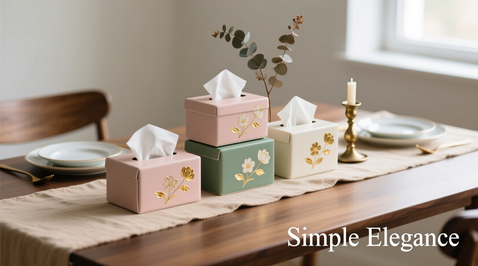 creative ways to elevate your dining table using decorative tissue boxes