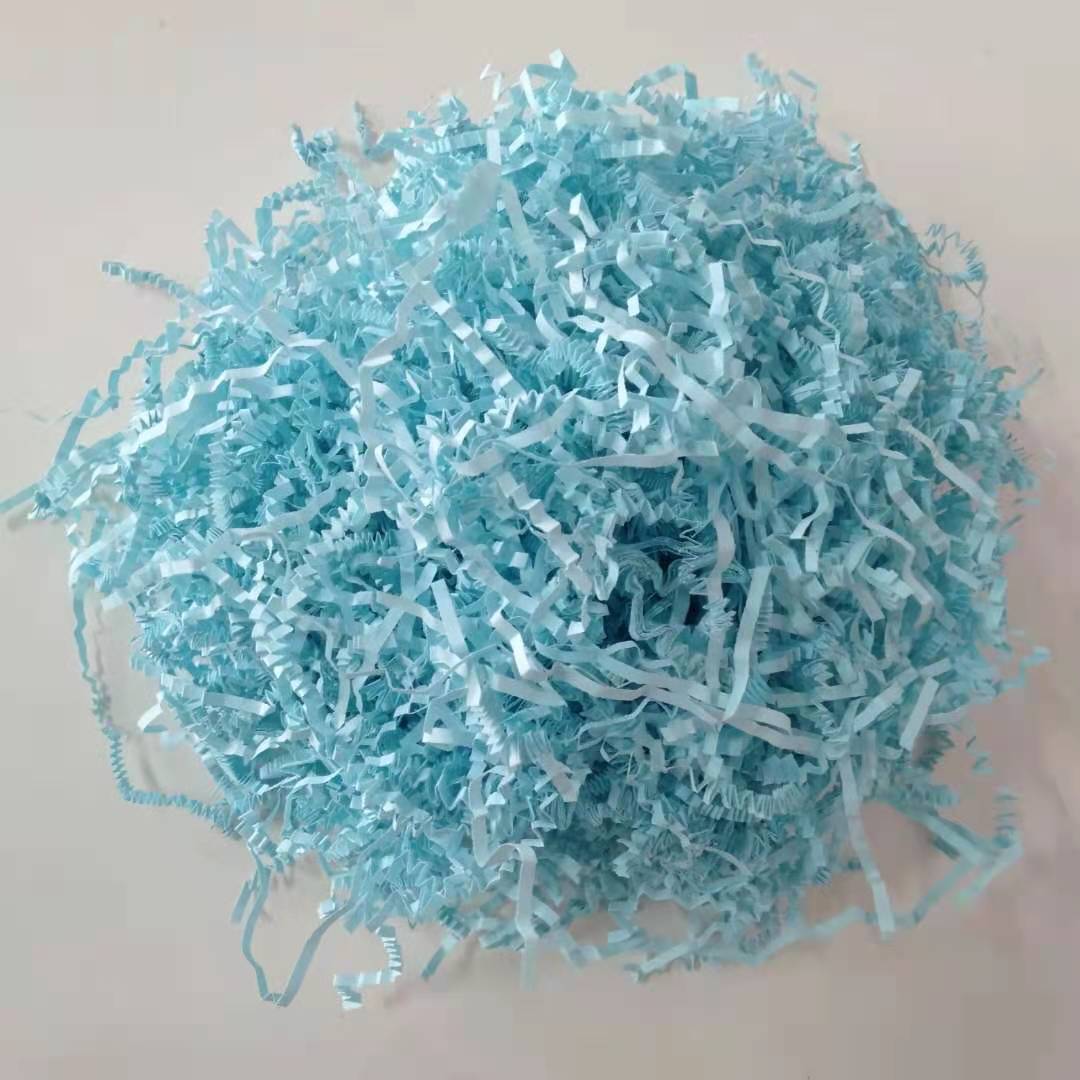 填充纸装饰皱褶切丝拉菲丝牛皮纸皱褶礼品盒填充剂皱纹纸