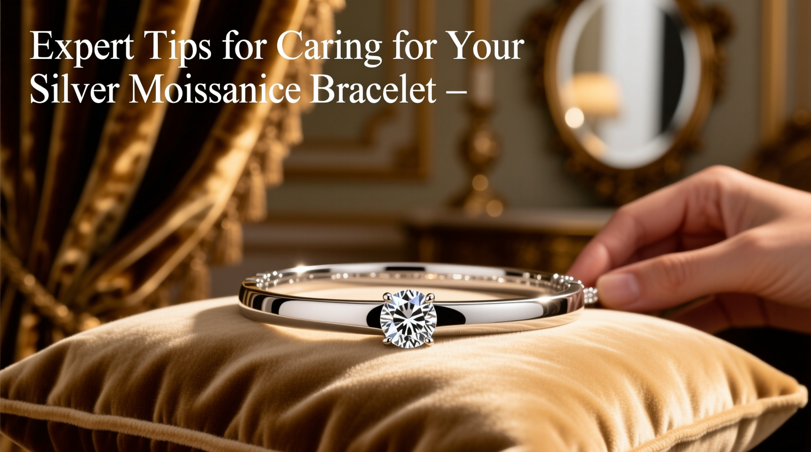 expert tips for caring for your silver moissanite bracelet to maintain its shine and prevent fading