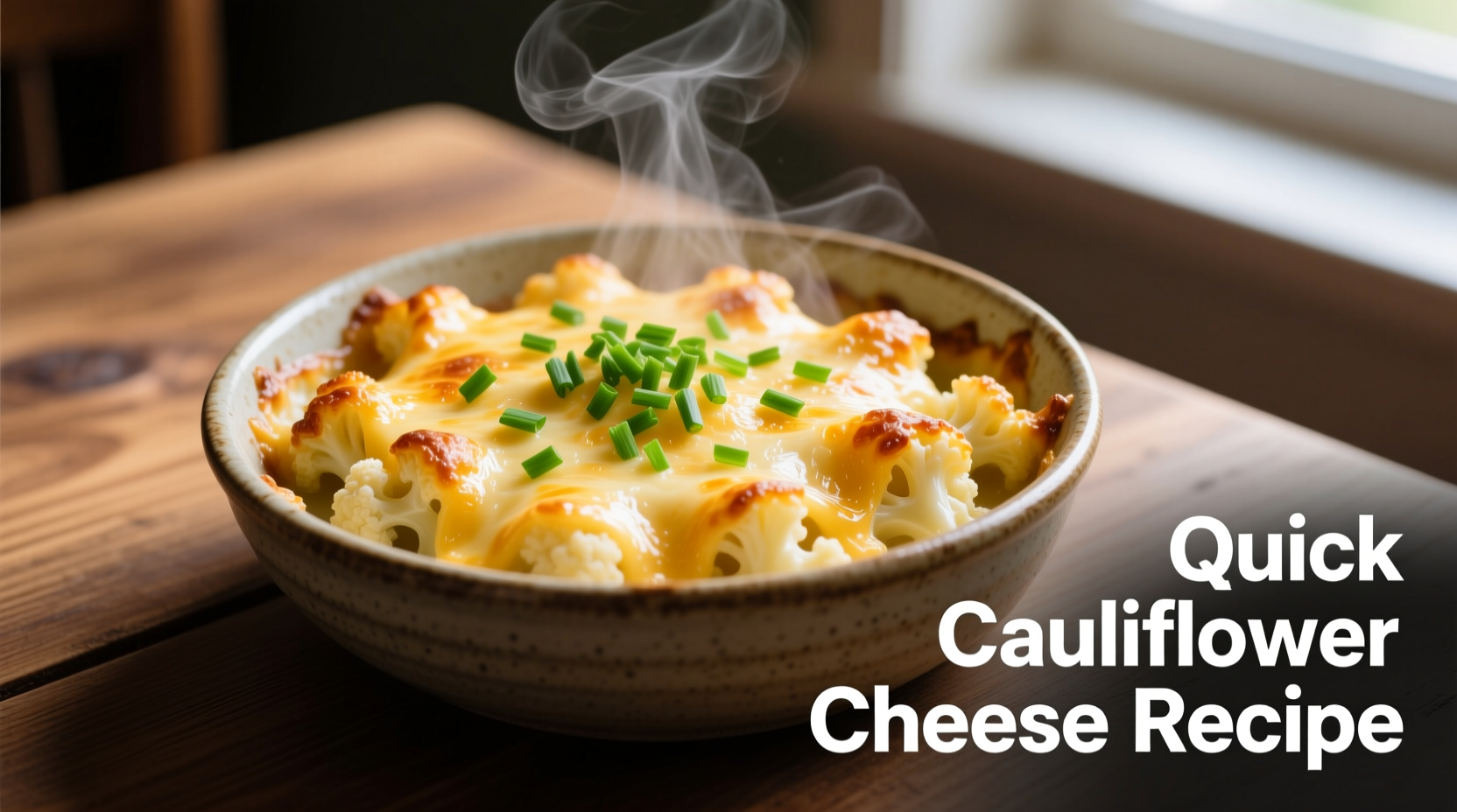 quick cauliflower cheese recipe