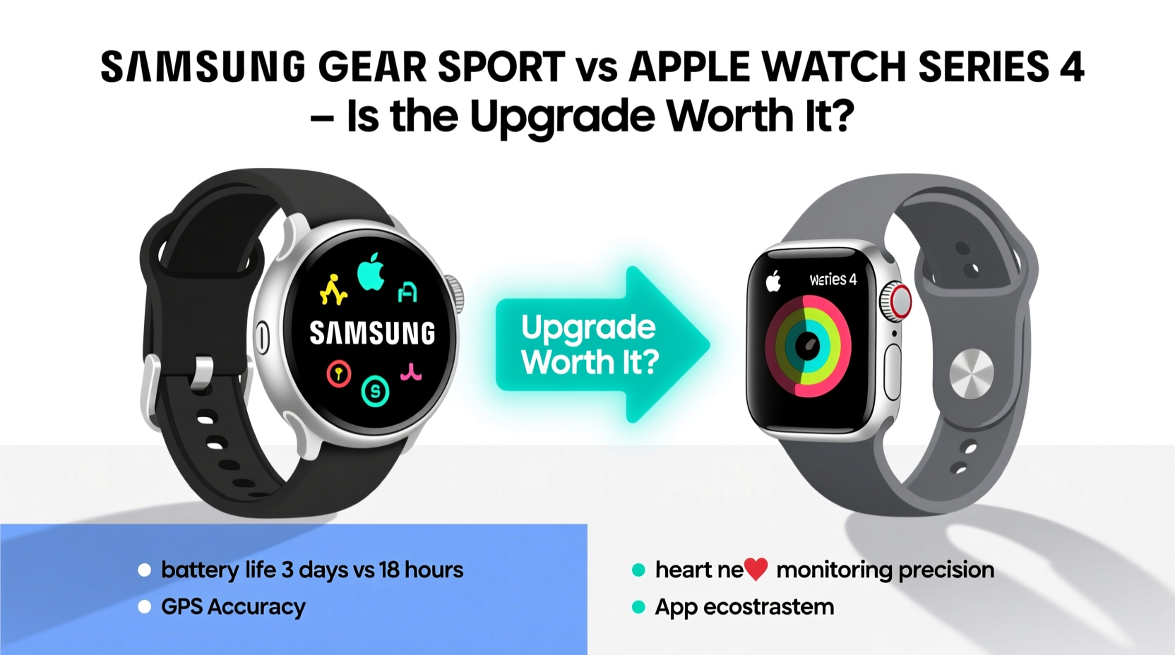 samsung gear sport vs apple watch 4 is the upgrade worth it