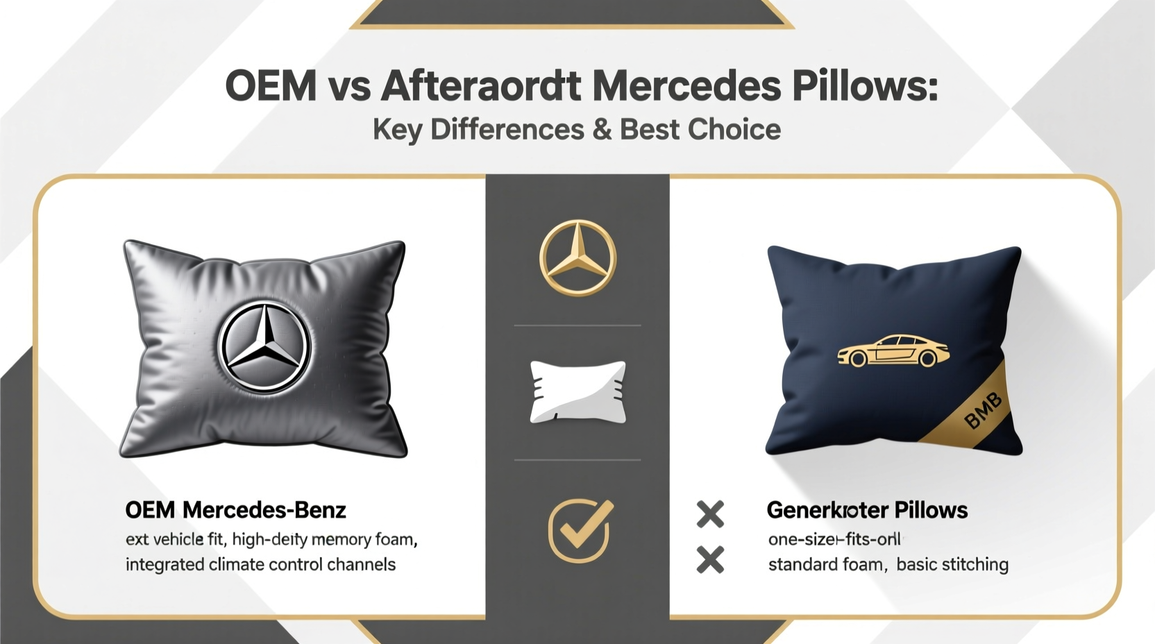 oem vs aftermarket mercedes pillow