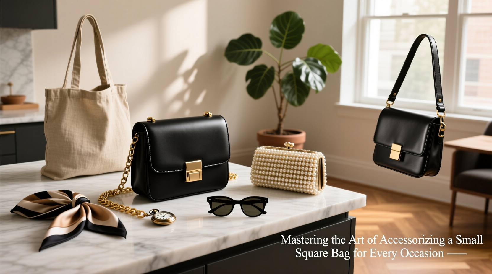 mastering the art of how to accessorize a small square bag for every occasion