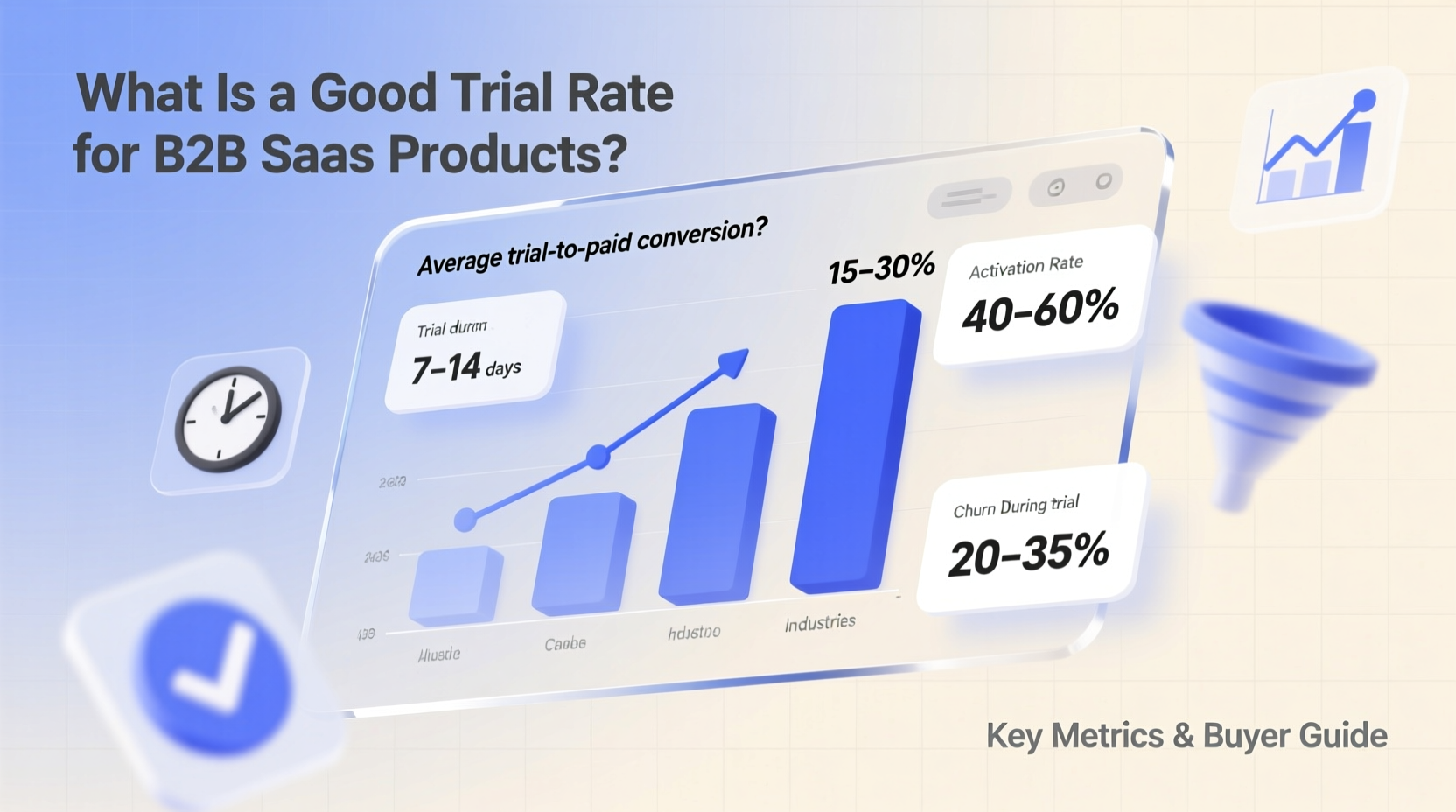 what is a good trial rate of b2b saas product
