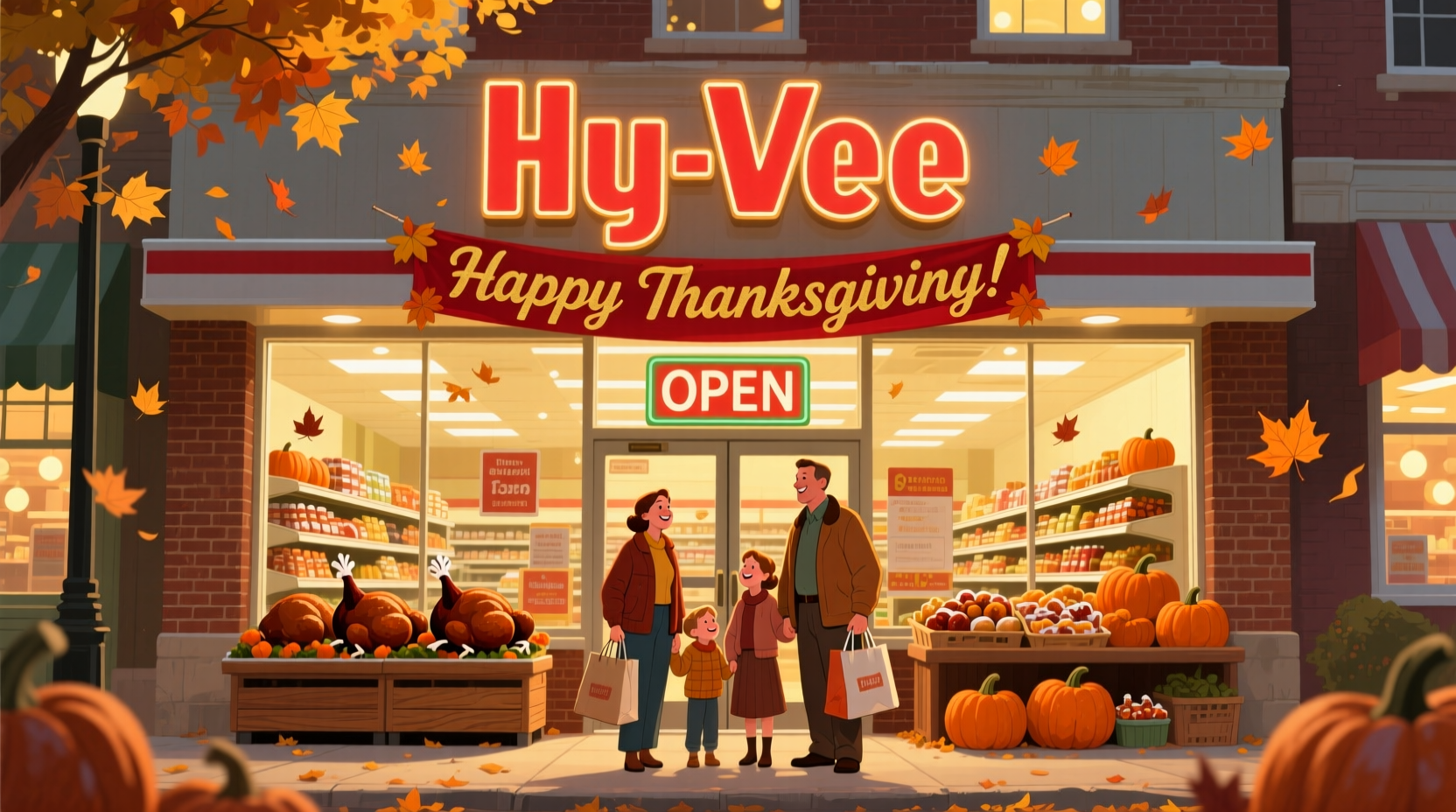 is hy vee open on thanksgiving day