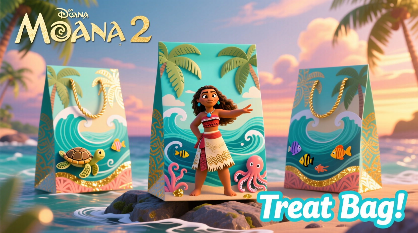 moana 2 goodie bags delightful party favors treat bags