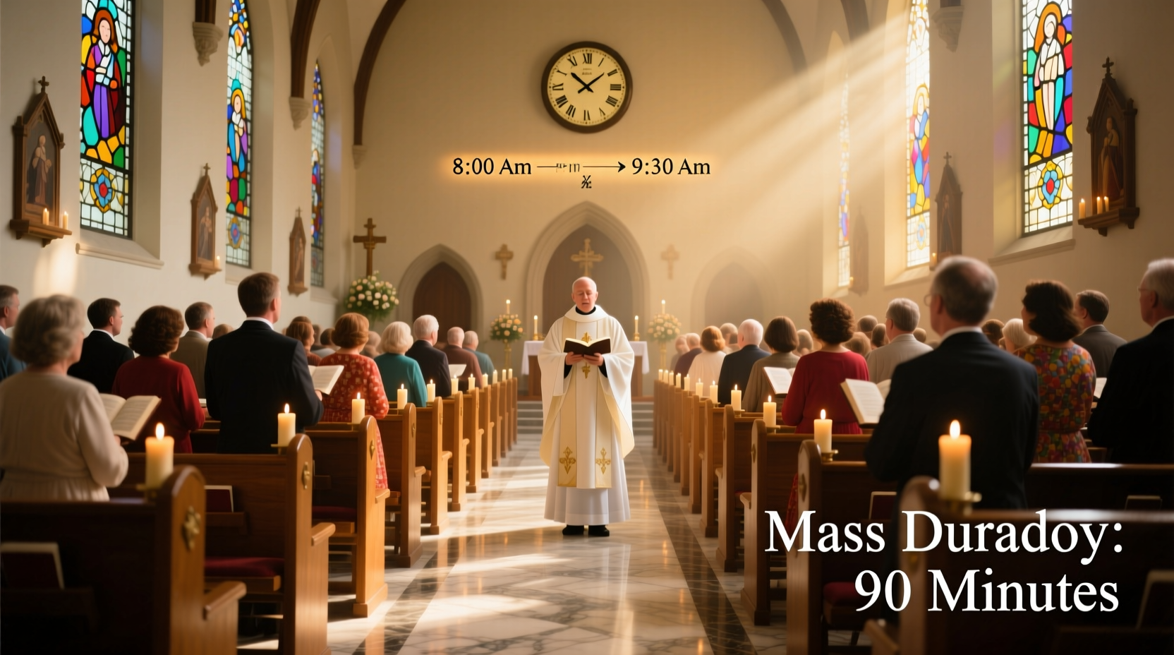 how long is mass on easter sunday