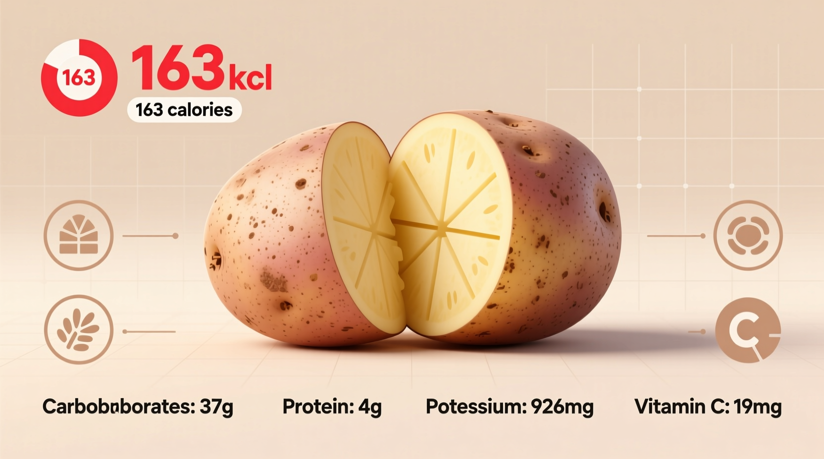 1 Medium Potato Calories: Exact Count & Nutrition Facts