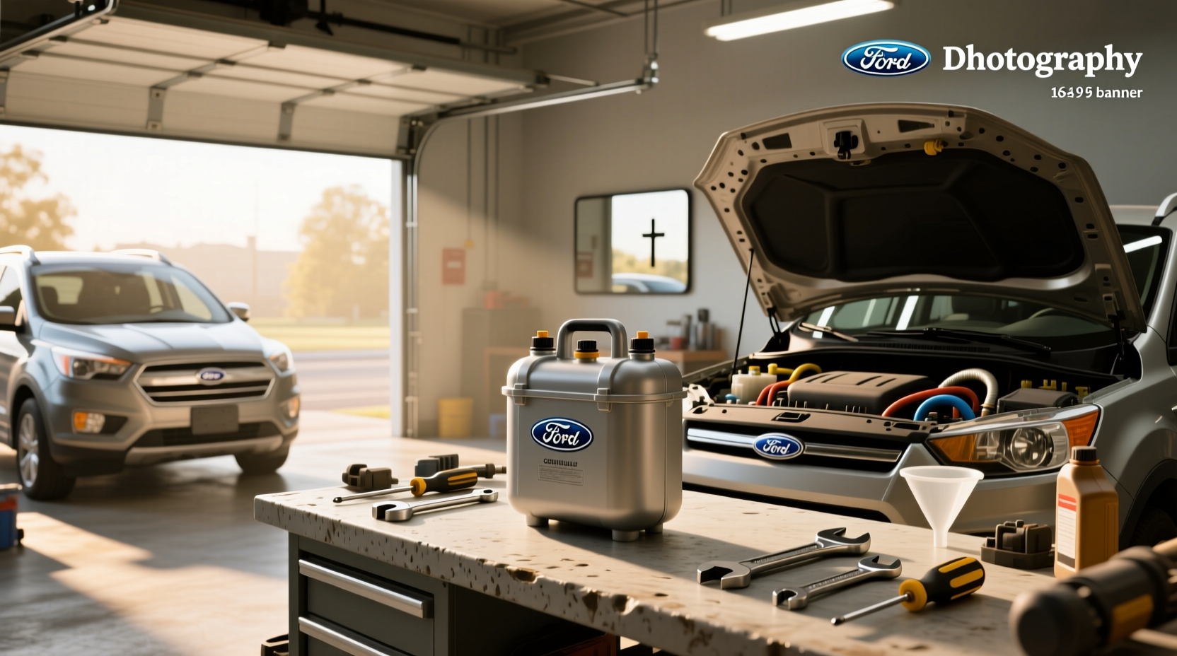 2014 ford escape coolant reservoir guide