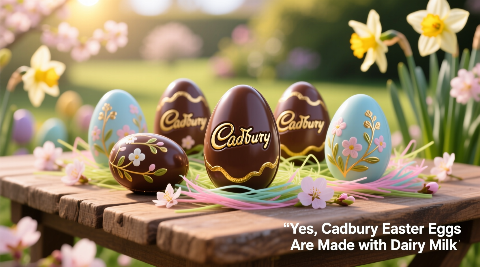are cadbury easter eggs made with dairy milk