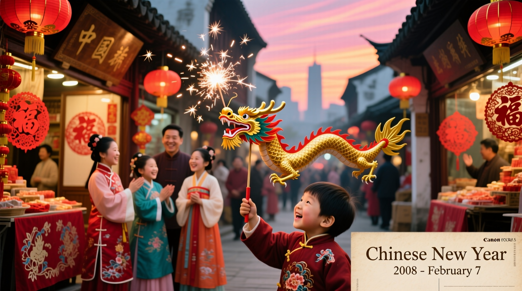Chinese New Year Started on February 7, 2008