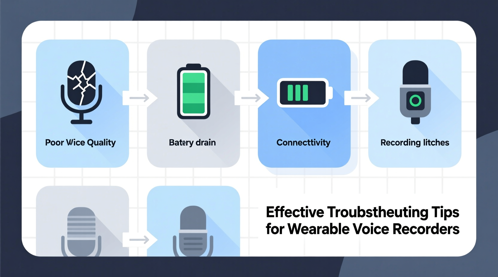 effective troubleshooting tips for wearable voice recorders a step by step guide