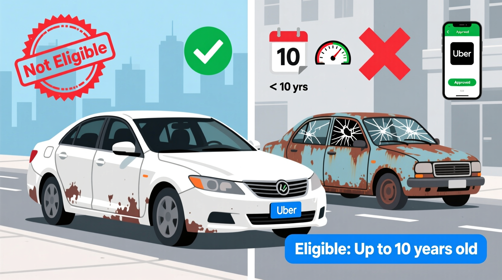 how old can my car be for uber