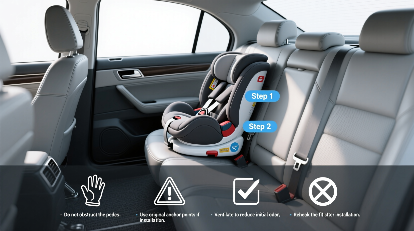 how to install child car seat in older cars