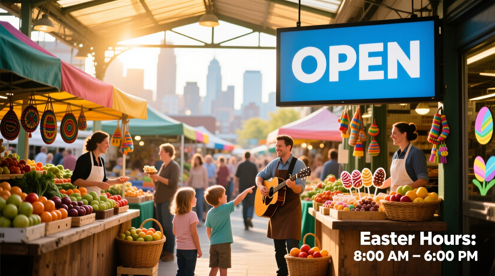 is central market open on easter