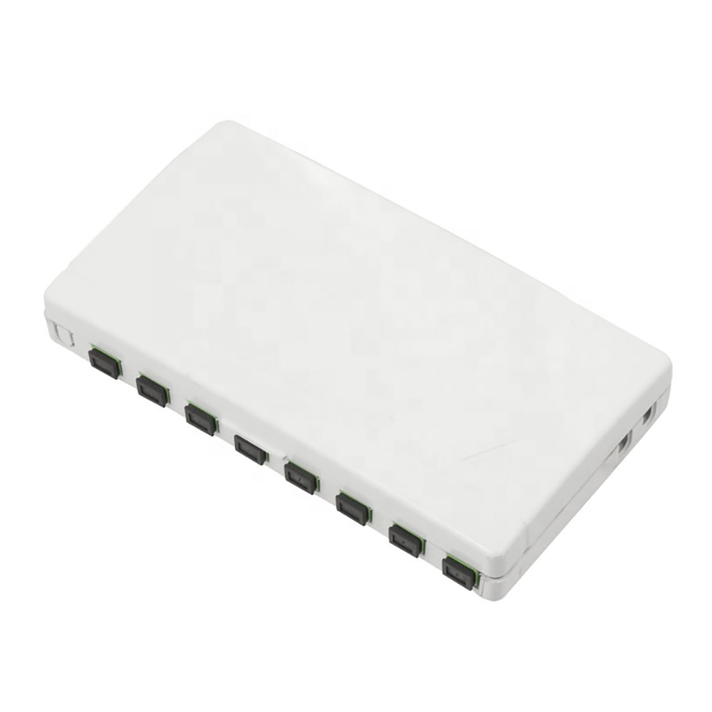 8 Core 8 Ports FTTH Floor Distribution Box Wall Mounted Mini Termination Box