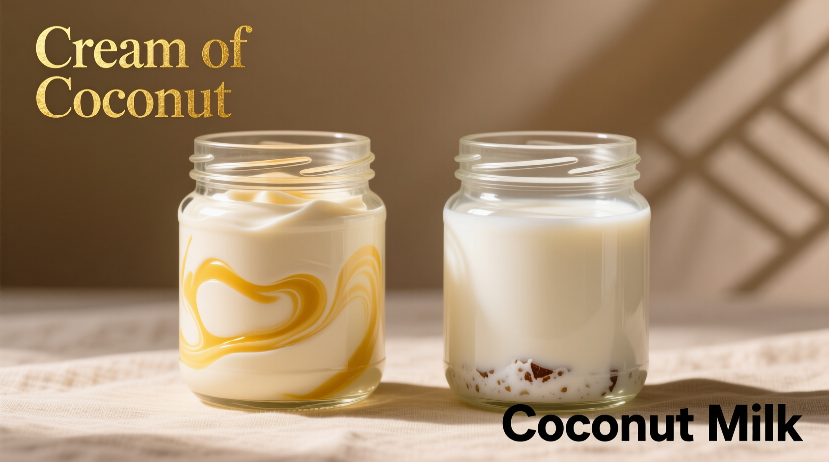 cream of coconut vs coconut milk
