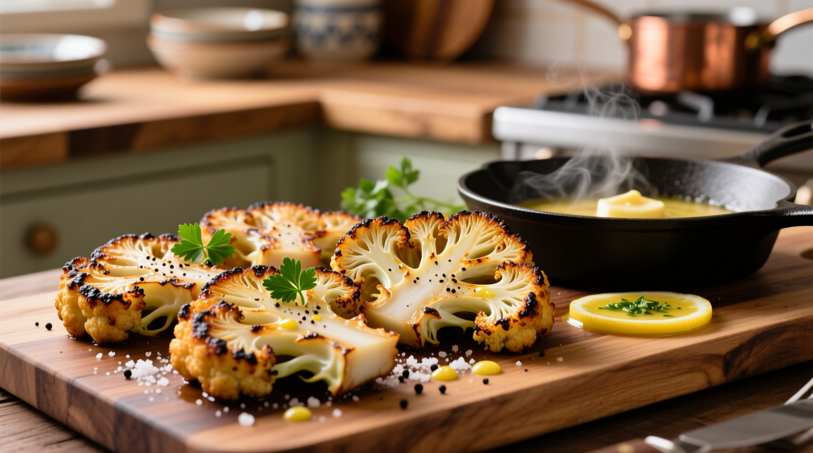 cauliflower steaks pan fried