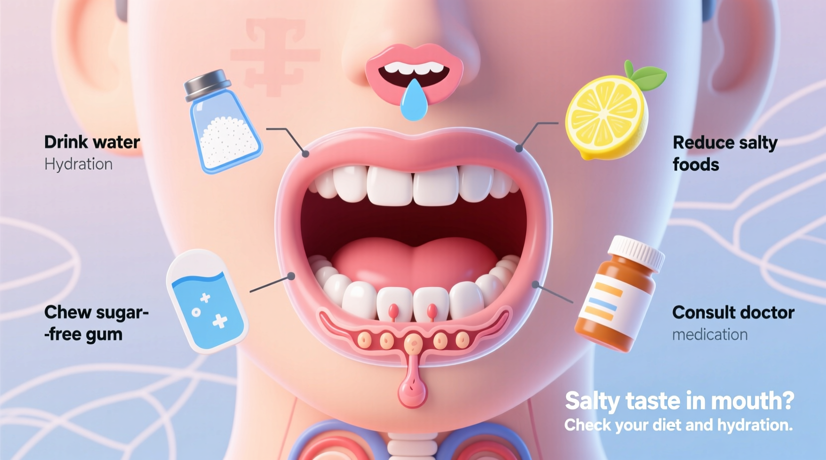 salty taste in mouth common causes and what to do