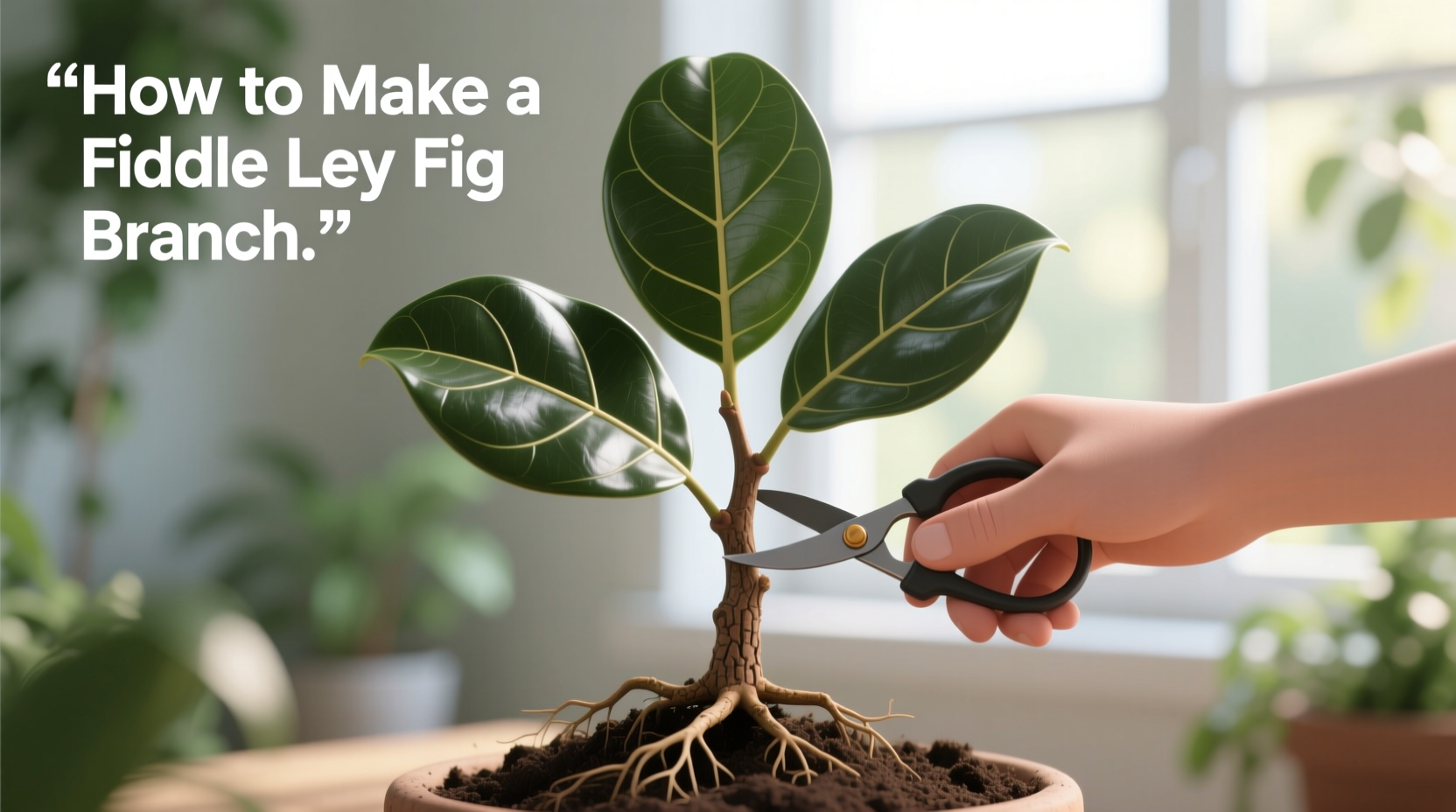 how to get a fiddle leaf fig to branch
