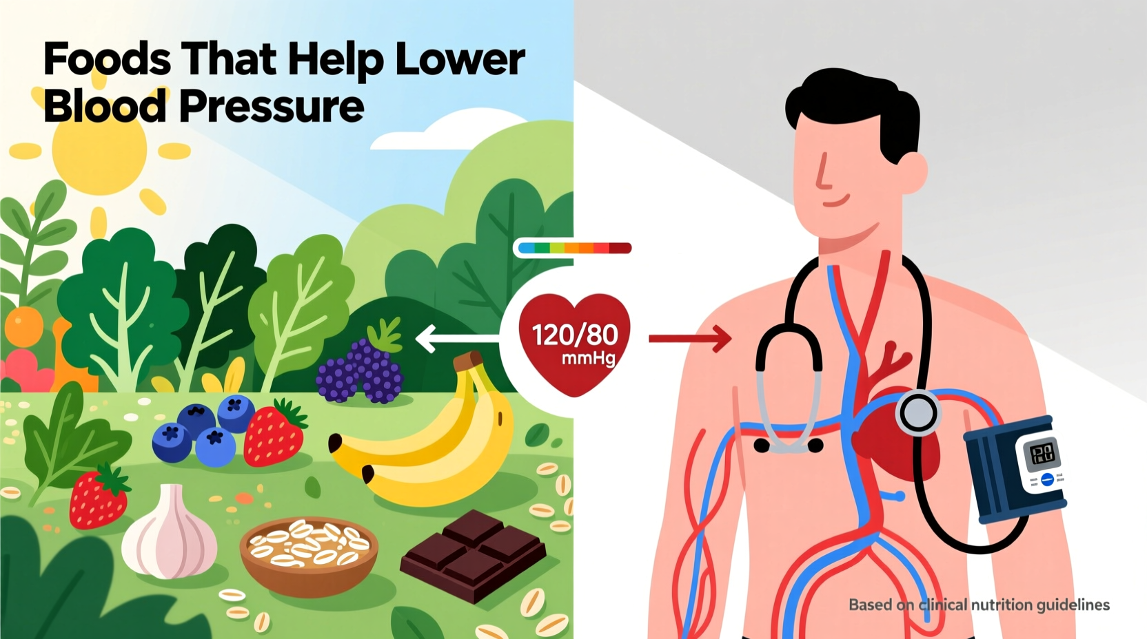 what helps lower blood pressure with food