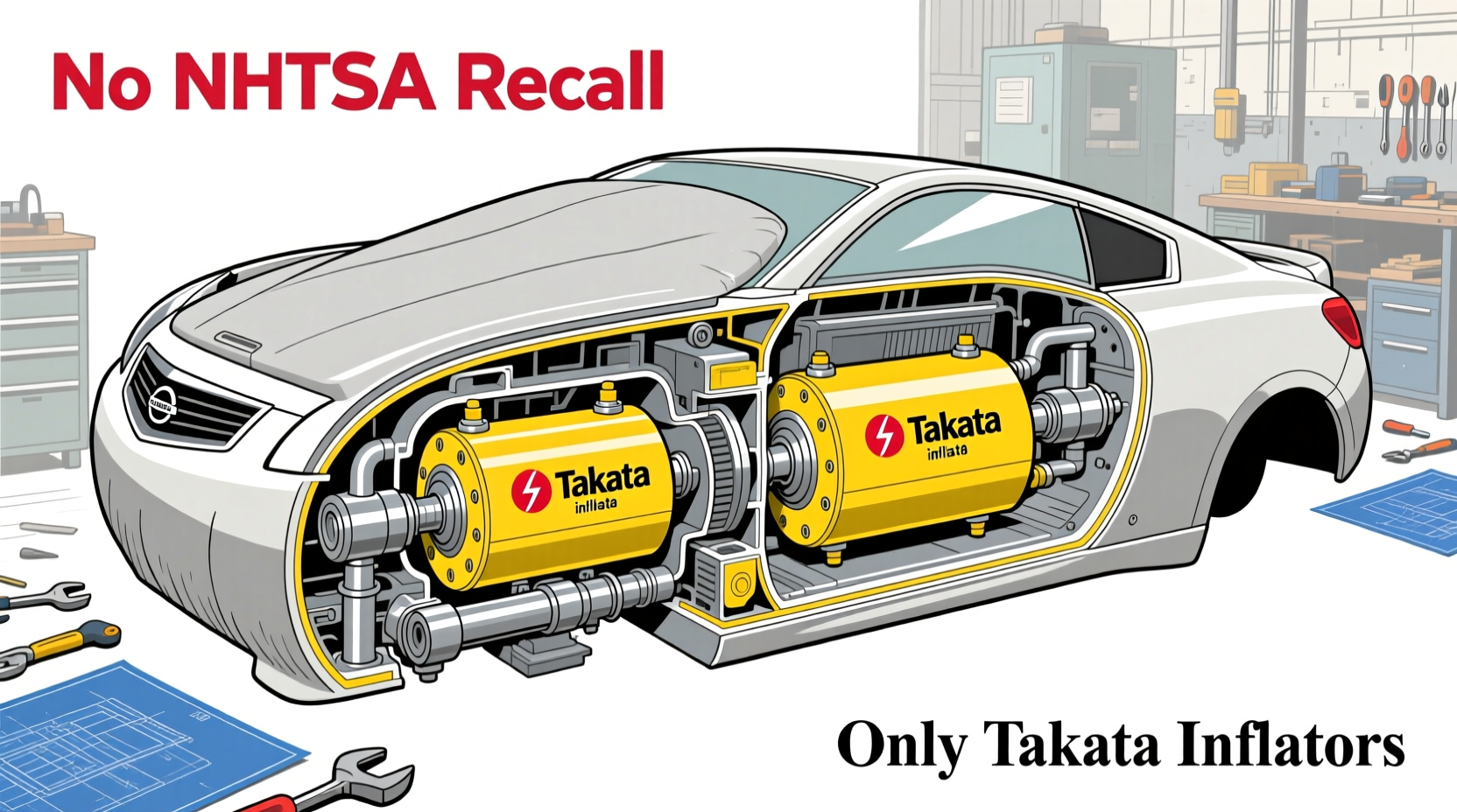 No NHTSA Recall for G37 Airbag Cover — Only Takata Inflators