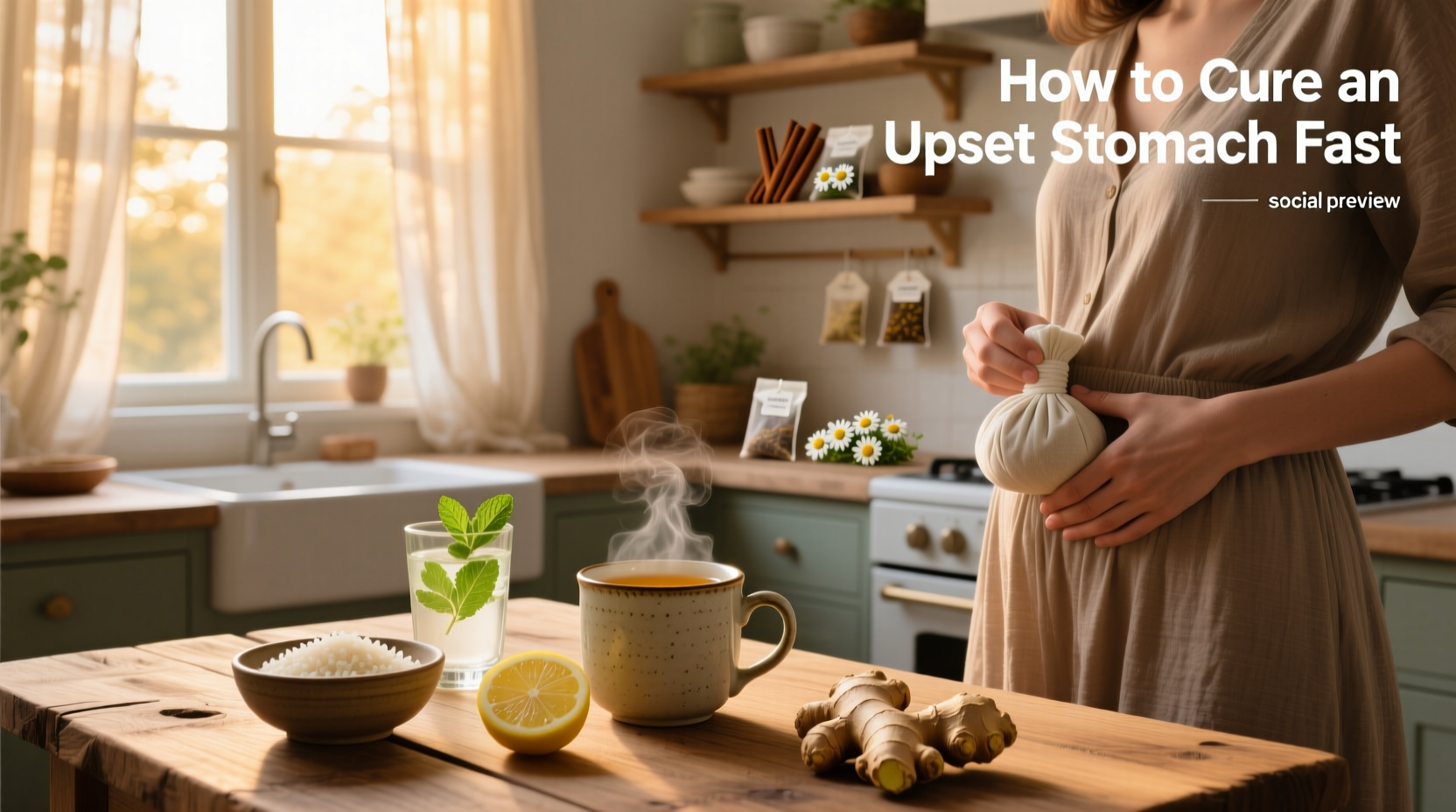 how to calm an upset stomach fast