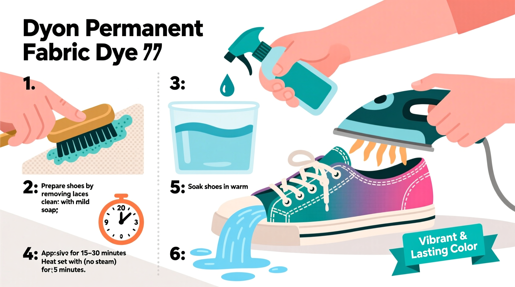 step by step guide to dyeing canvas shoes at home for lasting vibrant color